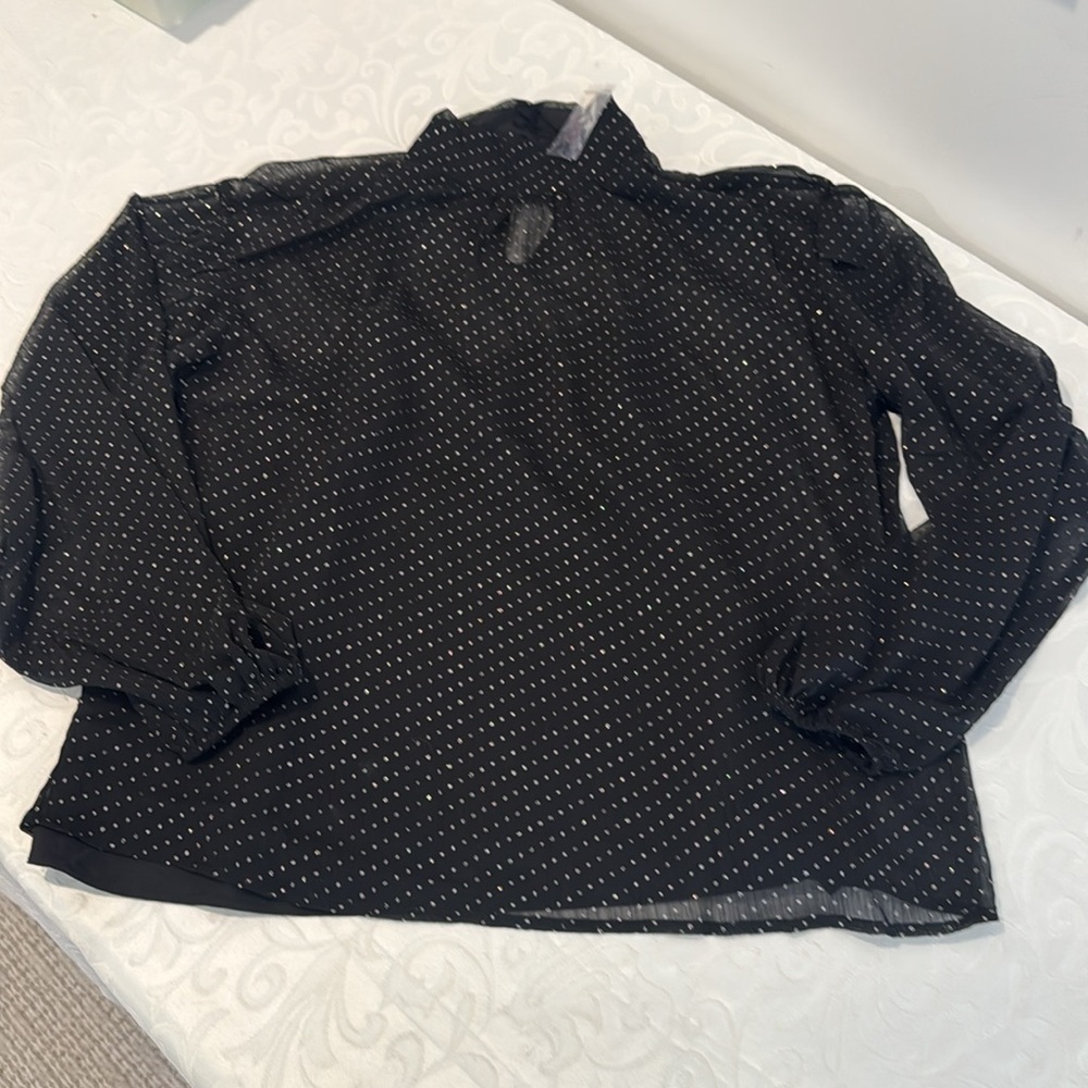 NWOT Sanctuary sheer Blouse. Ladies Small - Picture 5 of 13